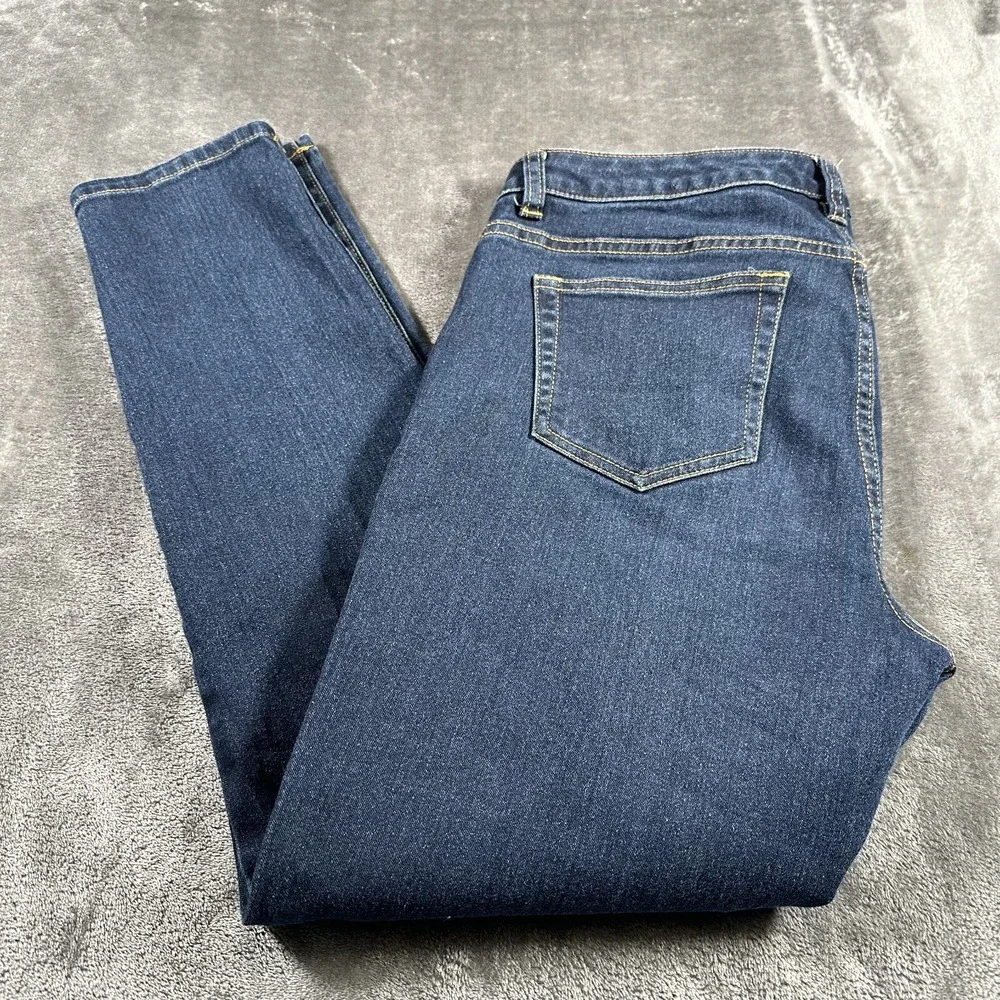 Michael Kors Skinny Jeans Womens 10 Blue Zipper Pockets Rockstar Denim‎
